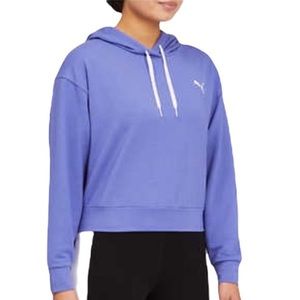 Purple puma cropped hoodie